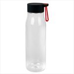 Clear Bottle with Red Lid